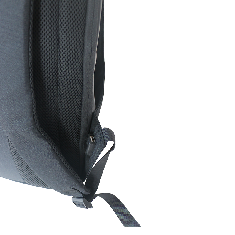 Přizpůsobené logo ekologicky šetrné batoh vodotěsný tmavě zelený materiál USB nabíjení notebooku přepravující cestovní batoh